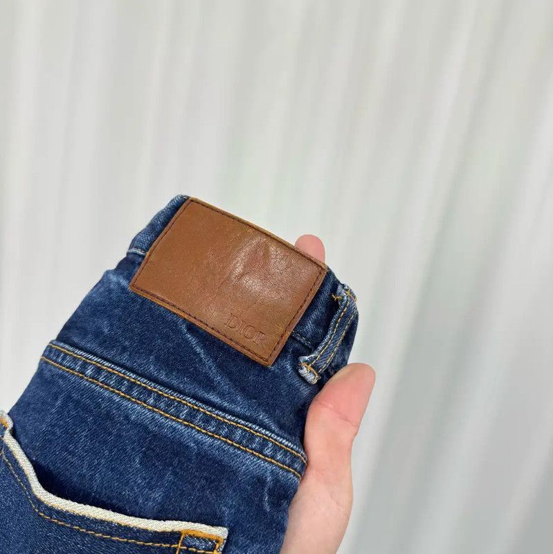 Dior Dior Blue Denim Embroidered Jeans for Women 0089 Size 27" / US 4 / IT 40 - 5 Thumbnail