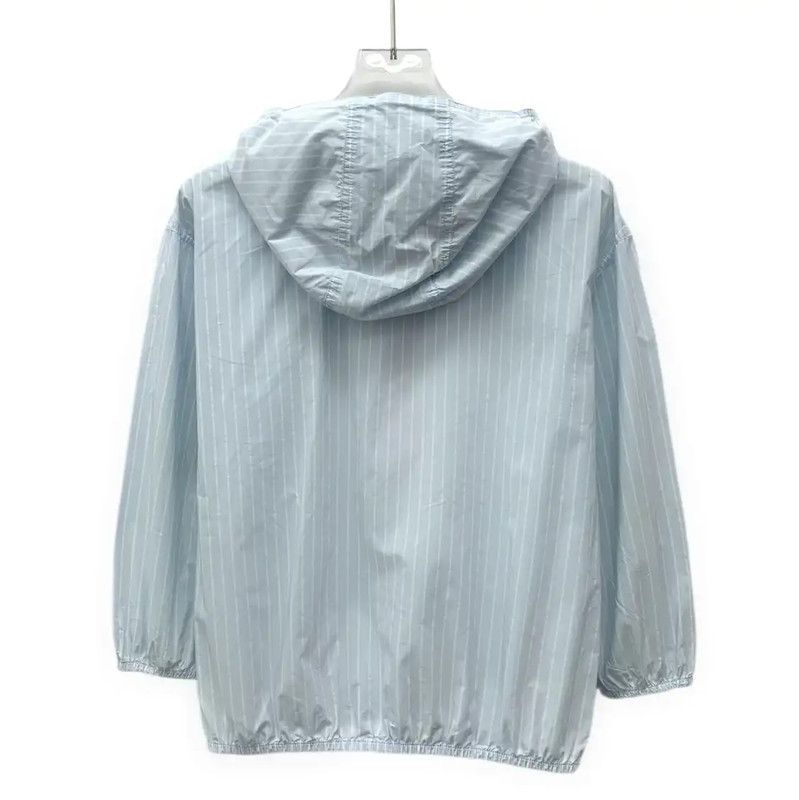 Dior Dior Light Blue Cotton Women's Jacket 0089 Size S / US 4 / IT 40 - 2 Thumbnail