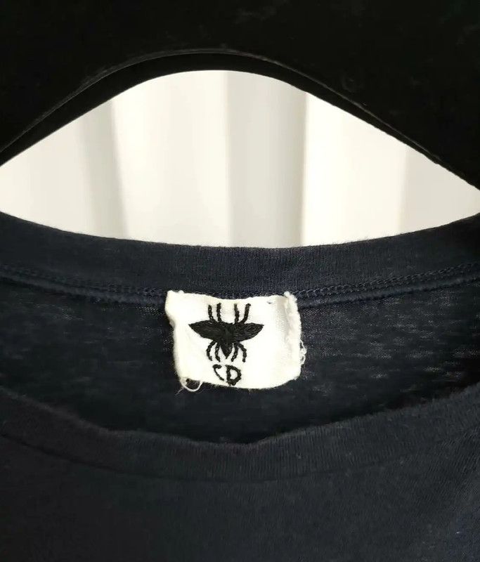 Dior Dior Summer Navy Cotton Logo T-Shirt 0089 Size M / US 6-8 / IT 42-44 - 3 Thumbnail
