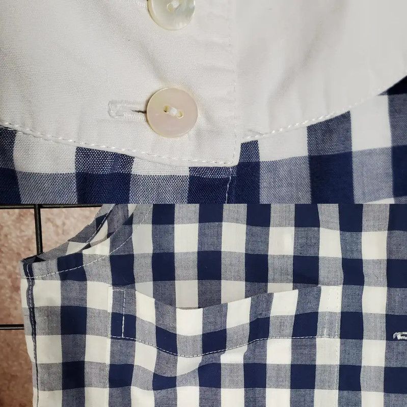 Dior Dior Summer Blue Check Cotton T-Shirt 0089 Size M / US 6-8 / IT 42-44 - 6 Thumbnail