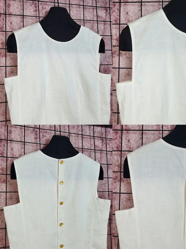 Dior Dior White Summer Sleeveless Cardigan 0089 Size M / US 6-8 / IT 42-44 - 3 Thumbnail