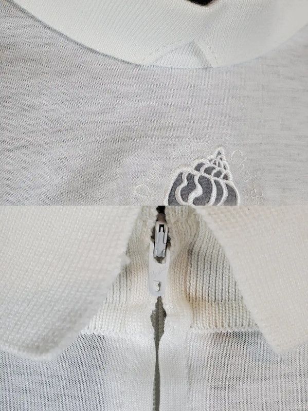 Dior Dior White Cotton Embroidered Long Sleeve Top 0089 Size L / US 10 / IT 46 - 8 Thumbnail