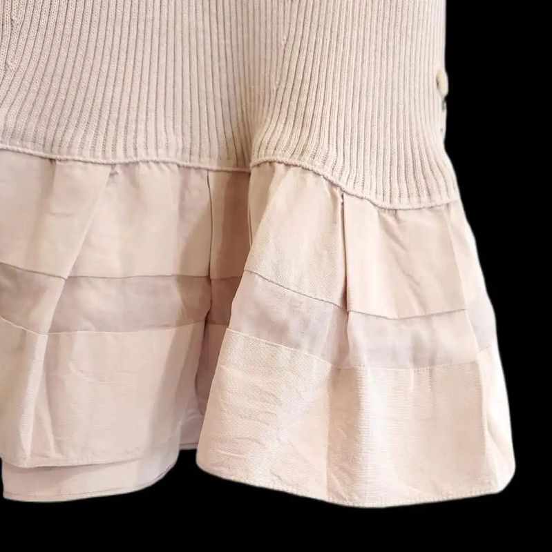 Dior Dior Spring Autumn Nude Pink Cotton Top 0089 Size S / US 4 / IT 40 - 7 Thumbnail