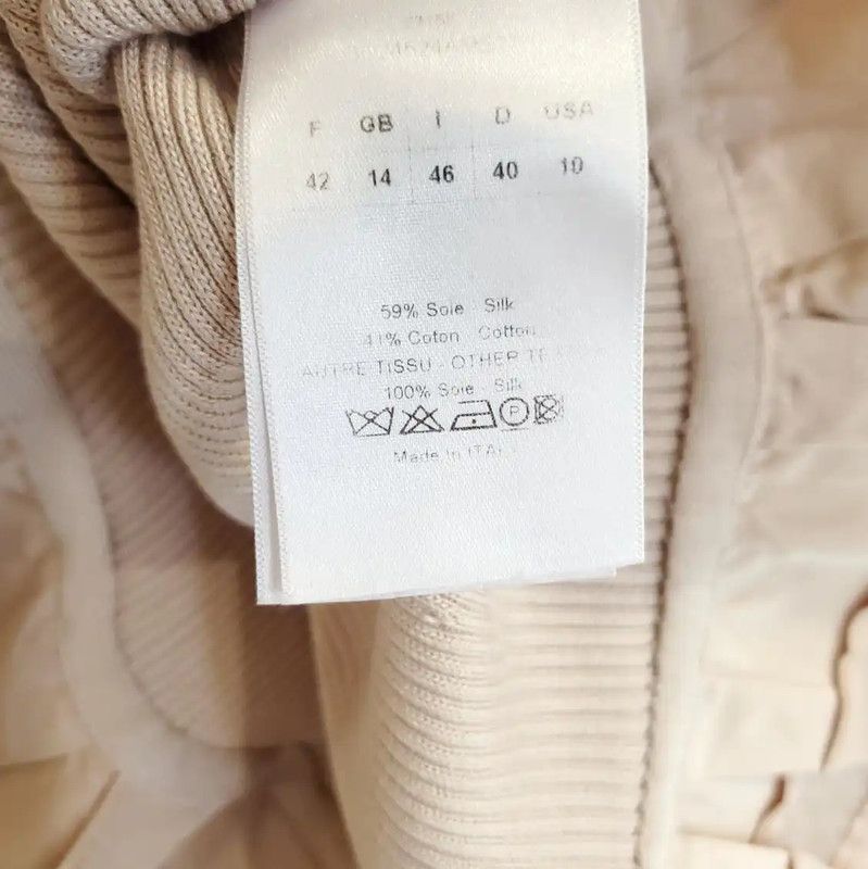 Dior Dior Spring Autumn Nude Pink Cotton Top 0089 Size S / US 4 / IT 40 - 8 Thumbnail