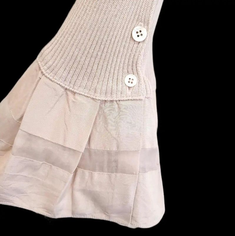 Dior Dior Spring Autumn Nude Pink Cotton Top 0089 Size S / US 4 / IT 40 - 6 Thumbnail