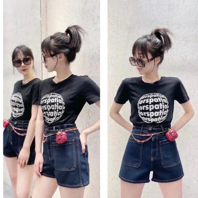 Dior Dior Black Cotton Women's T-Shirt 0089 Size S / US 4 / IT 40 - 8 Thumbnail