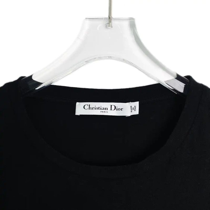 Dior Dior Black Cotton Women's T-Shirt 0089 Size S / US 4 / IT 40 - 3 Thumbnail