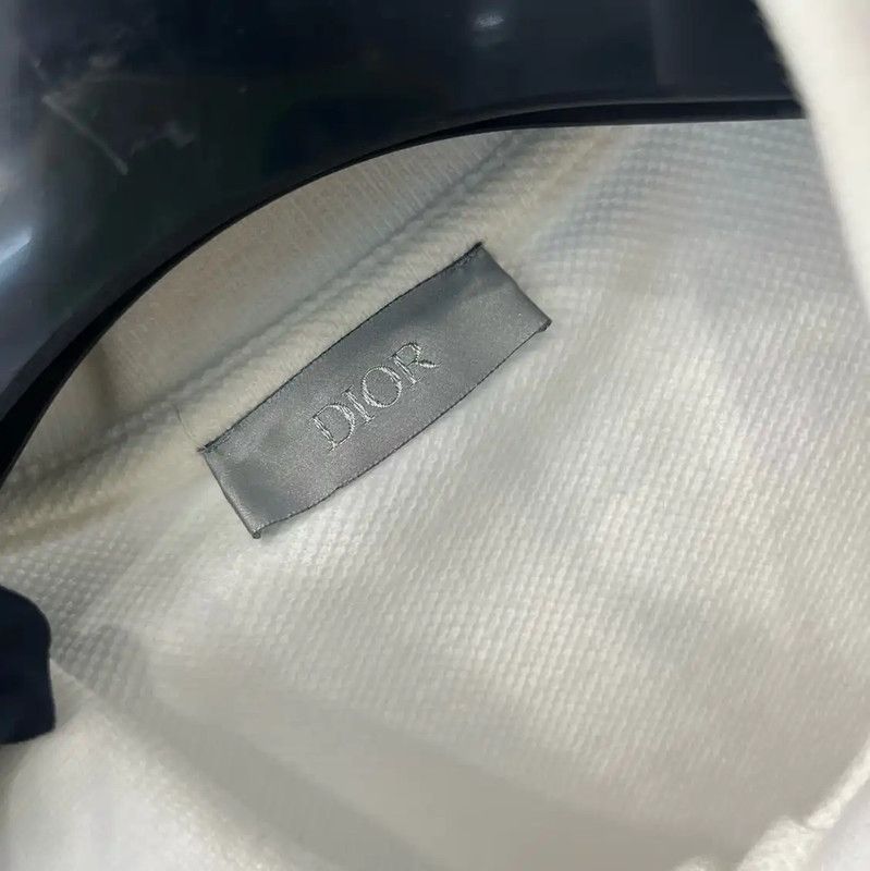 Dior Dior White Cotton Short Sleeve T-Shirt 0089 Size XXS / US 00 / IT 34 - 3 Thumbnail