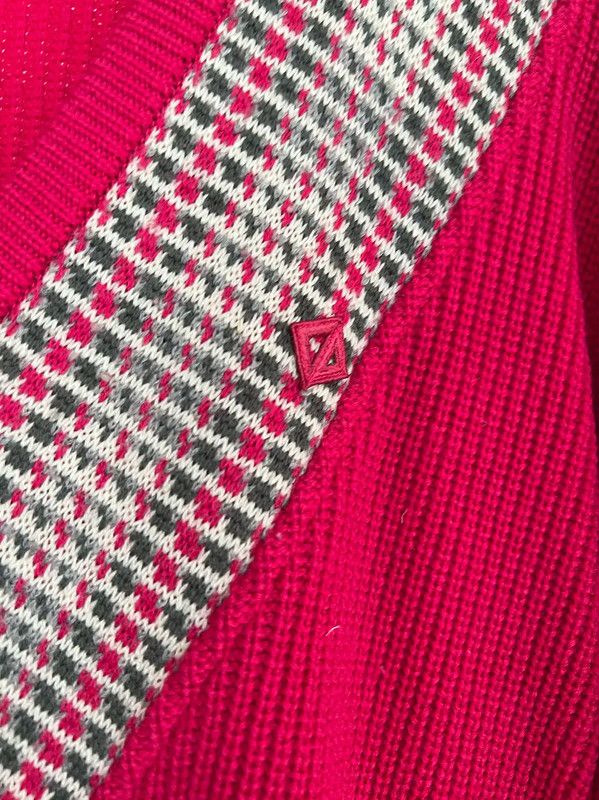 Dior Dior Red Women's Sweater with V-Neck 0089 Size M / US 6-8 / IT 42-44 - 4 Thumbnail