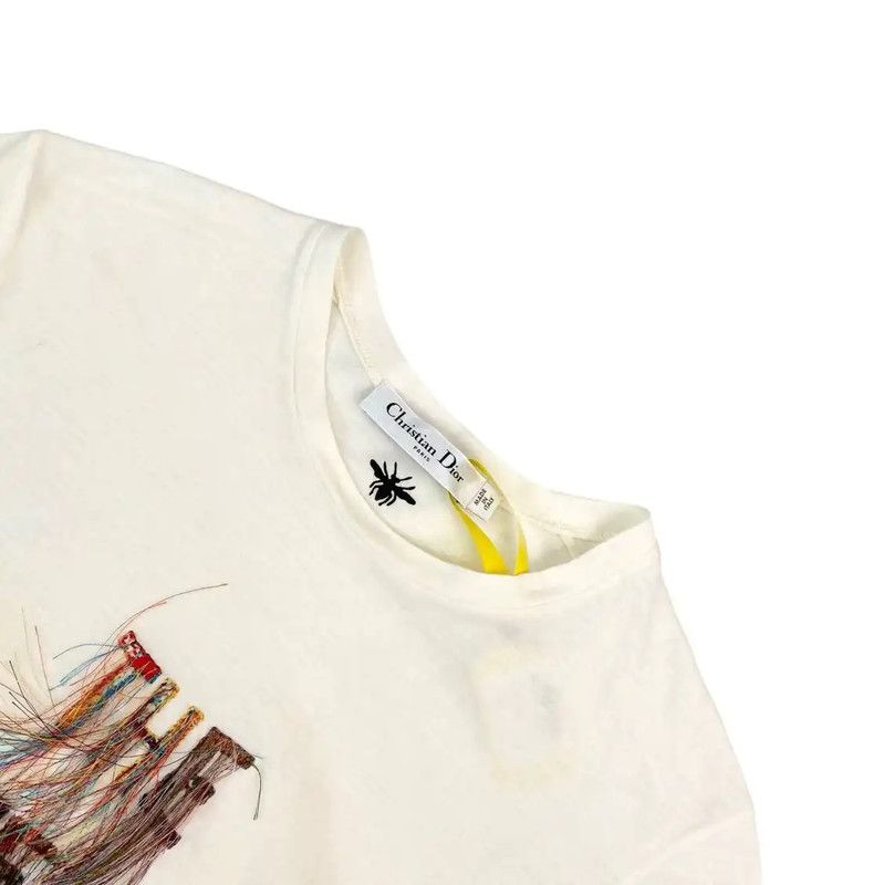Dior Dior Multicolor Cotton Women's T-Shirt 0089 Size M / US 6-8 / IT 42-44 - 3 Thumbnail