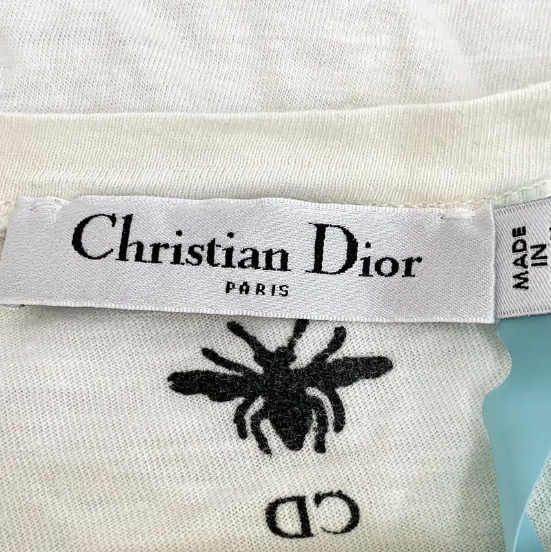 Dior Dior White Cotton Women's T-Shirt 0089 Size M / US 6-8 / IT 42-44 - 6 Thumbnail