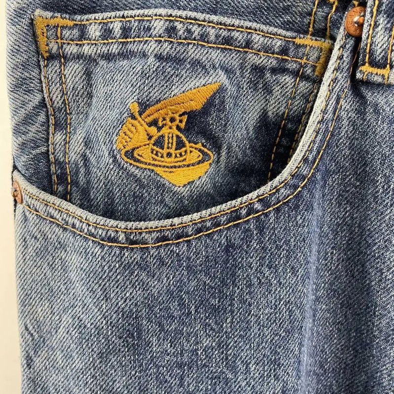 Vivienne Westwood Vivienne Westwood Blue Cotton Women's Jeans 0089 Size 24" / US 00 / IT 34 - 8 Thumbnail