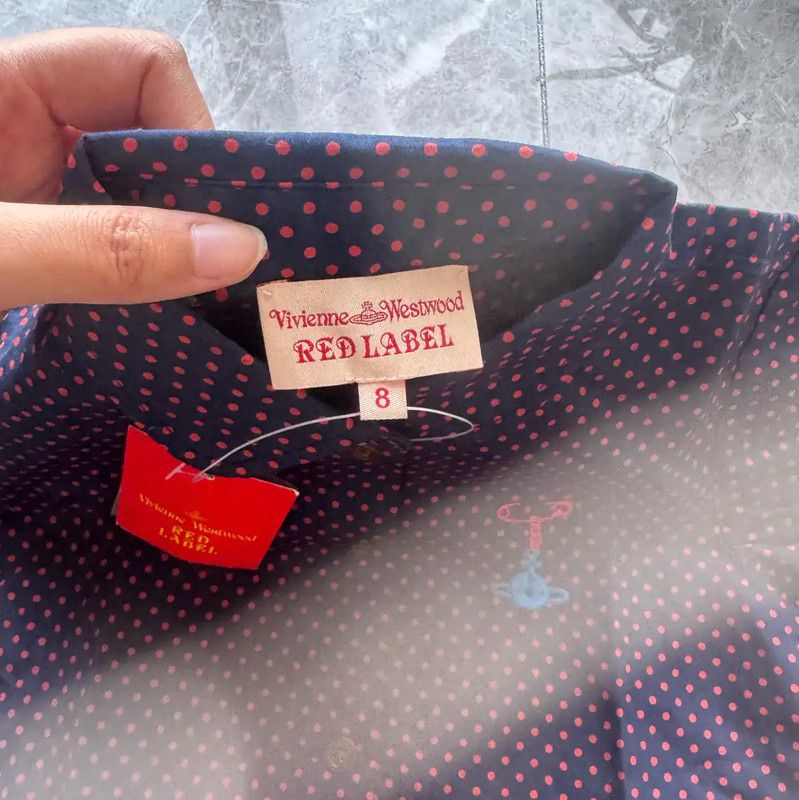 Vivienne Westwood Vivienne Westwood Blue Purple Cotton Long Sleeve Shirt 0089 Size XXS / US 00 / IT 34 - 4 Thumbnail