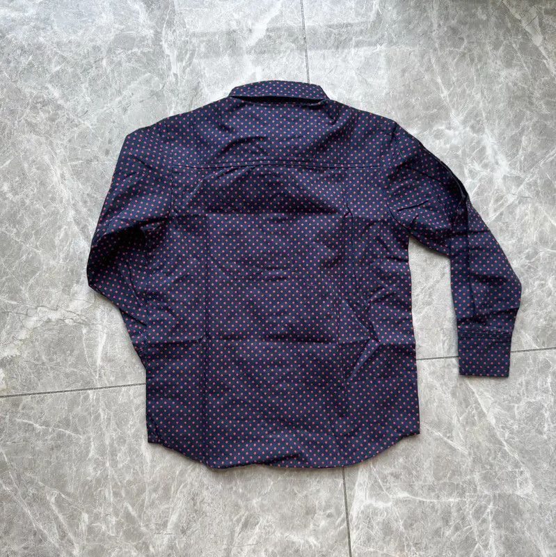 Vivienne Westwood Vivienne Westwood Blue Purple Cotton Long Sleeve Shirt 0089 Size XXS / US 00 / IT 34 - 5 Thumbnail