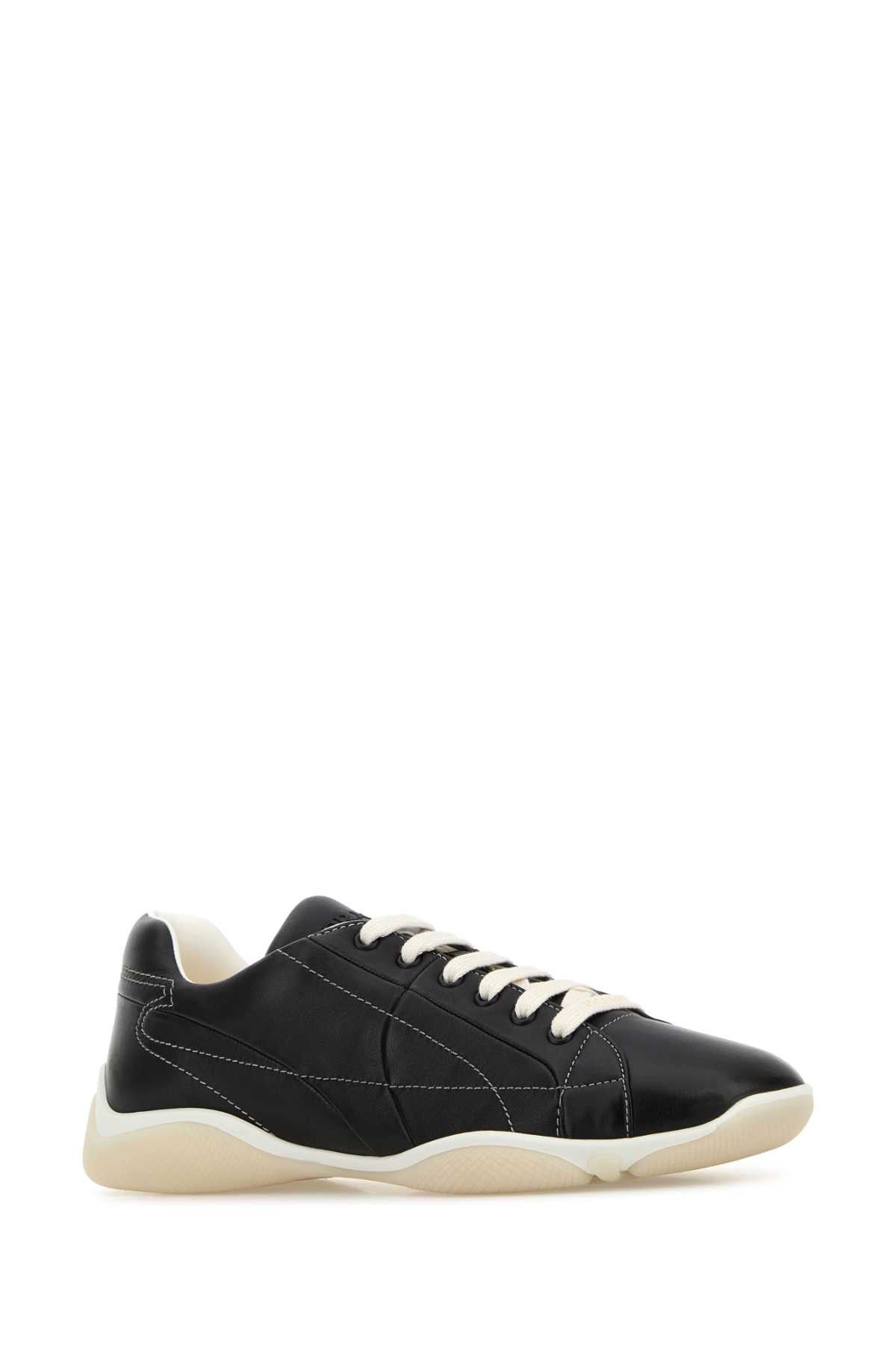 Prada Black Nappa Leather Sneakers Size US 8 / EU 41 - 2 Thumbnail
