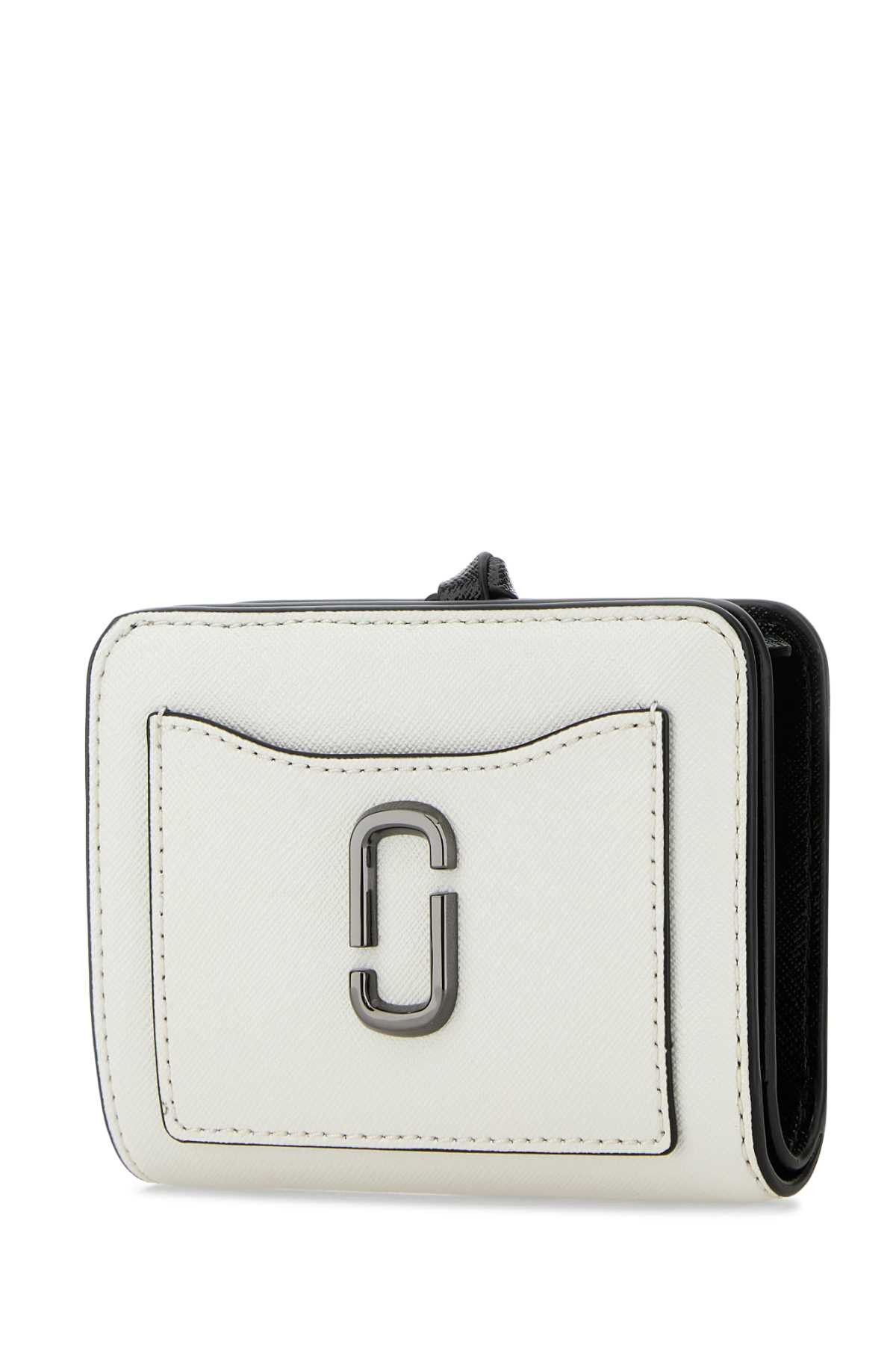 Marc Jacobs White Leather Mini Utility Snapshot Wallet Size ONE SIZE - 2 Thumbnail