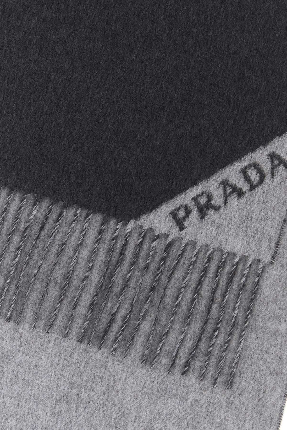 Prada Charcoal Cashmere Scarf Size ONE SIZE - 2 Thumbnail