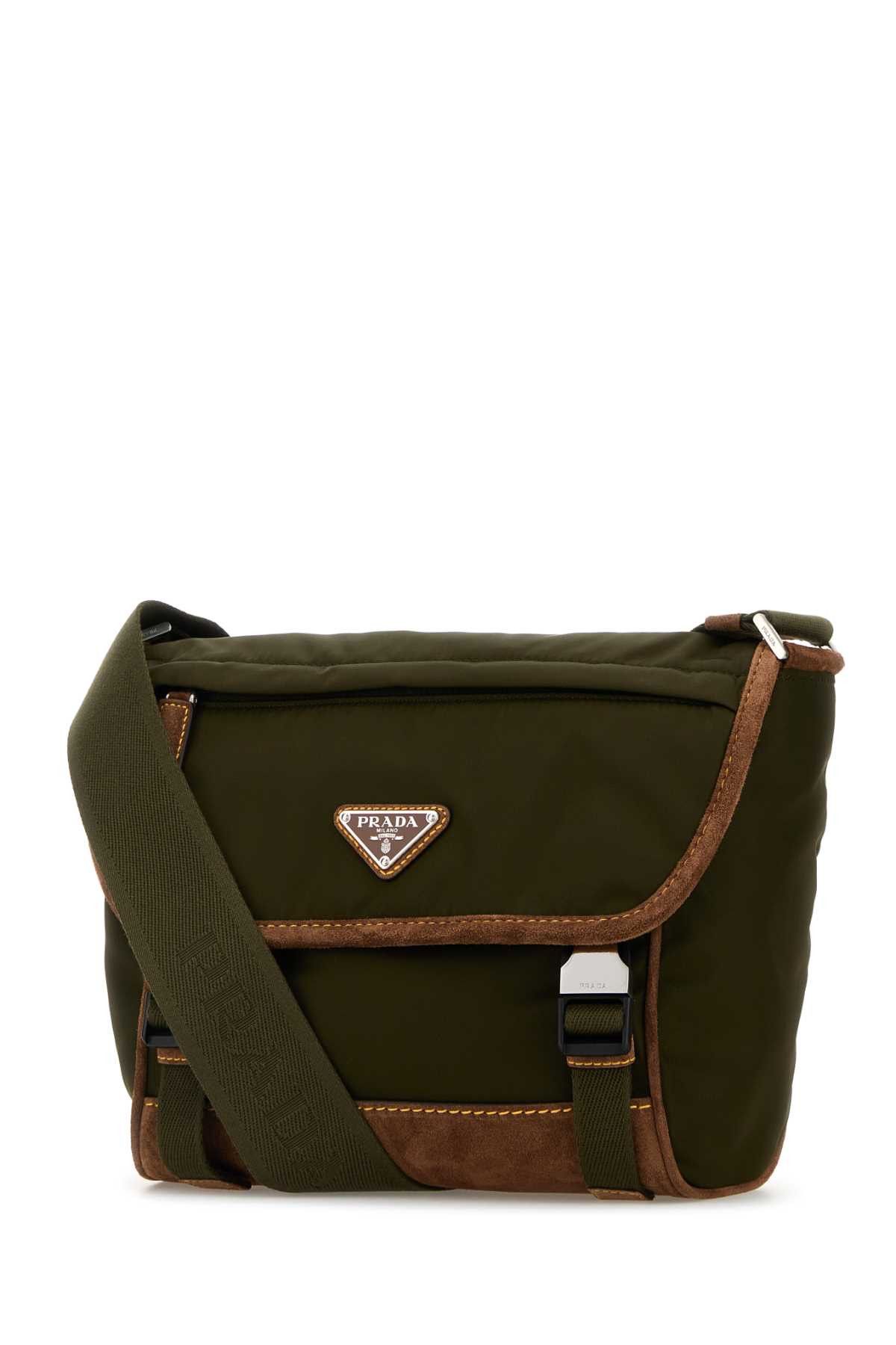 Prada Olive Green Re-Nylon Crossbody Bag Size ONE SIZE - 2 Thumbnail