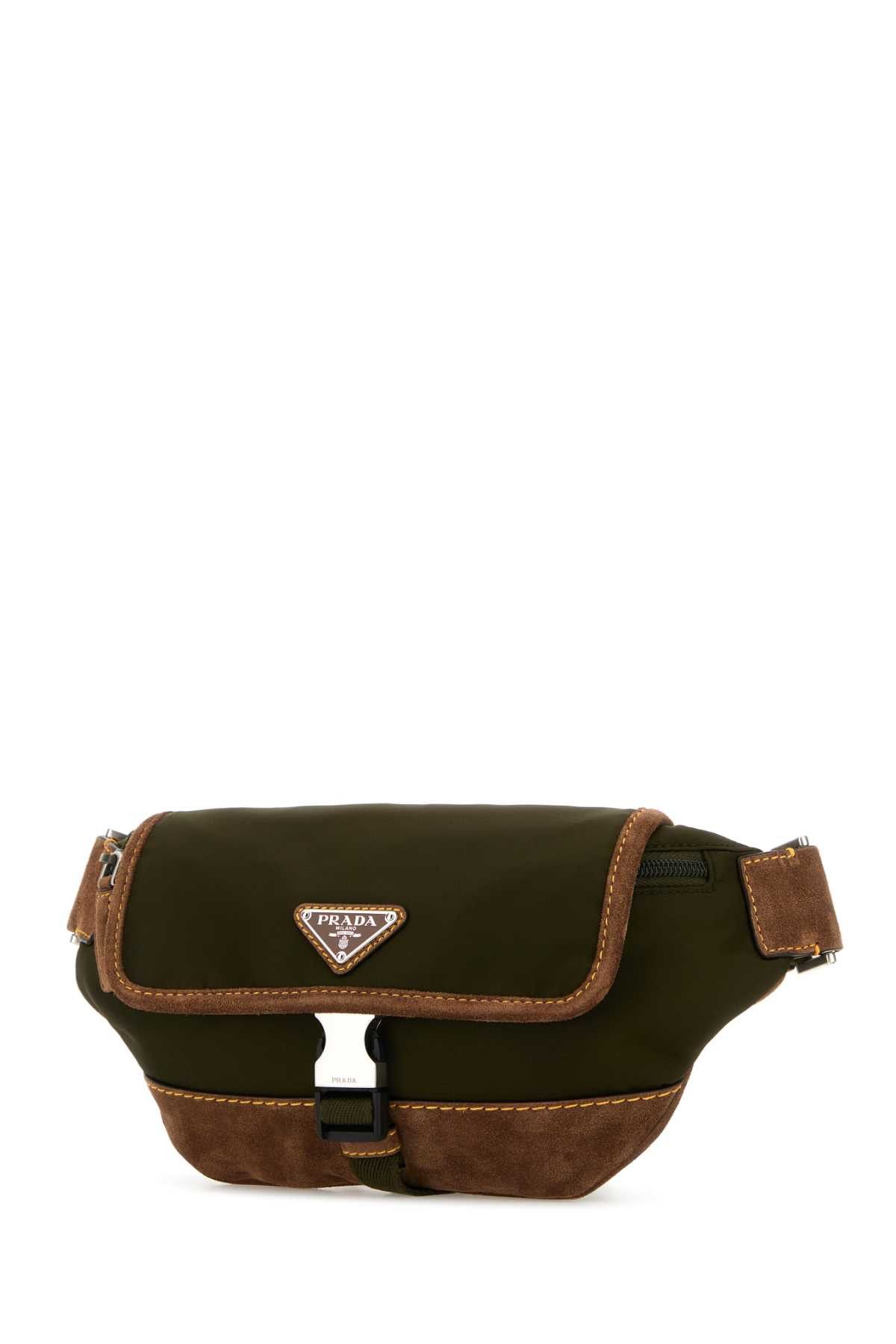 Prada Two-Tone Re-Nylon And Suede Belt Bag Size ONE SIZE - 2 Thumbnail