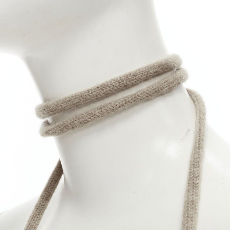 Burberry BURBERRY 100% lambs wool red black beige striped mitten glove on string Size ONE SIZE - 7 Thumbnail