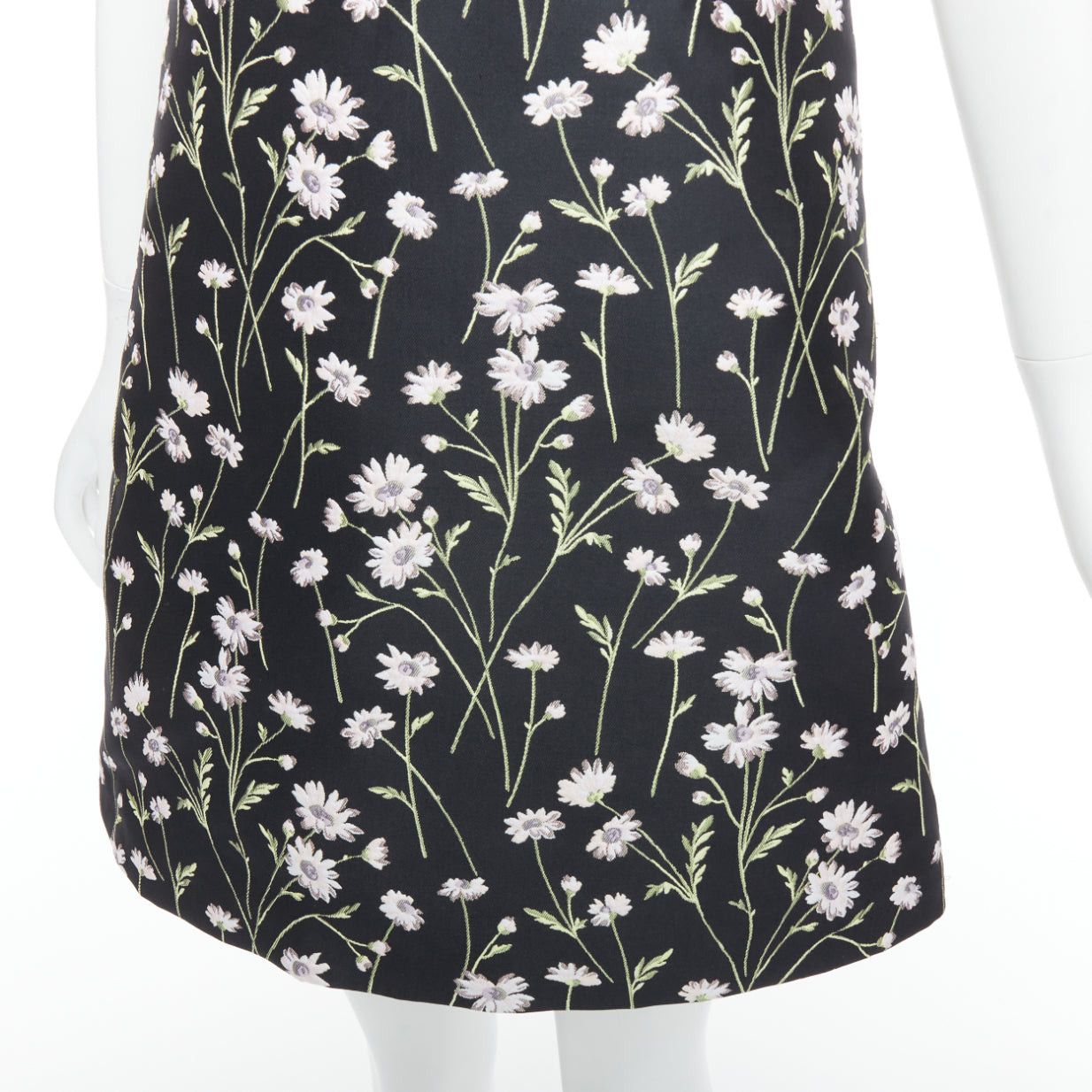 Giambattista Valli GIAMBATTISTA VALLI black pink floral lace bodice dress IT40 XS Kate Mara Size S / US 4 / IT 40 - 7 Thumbnail