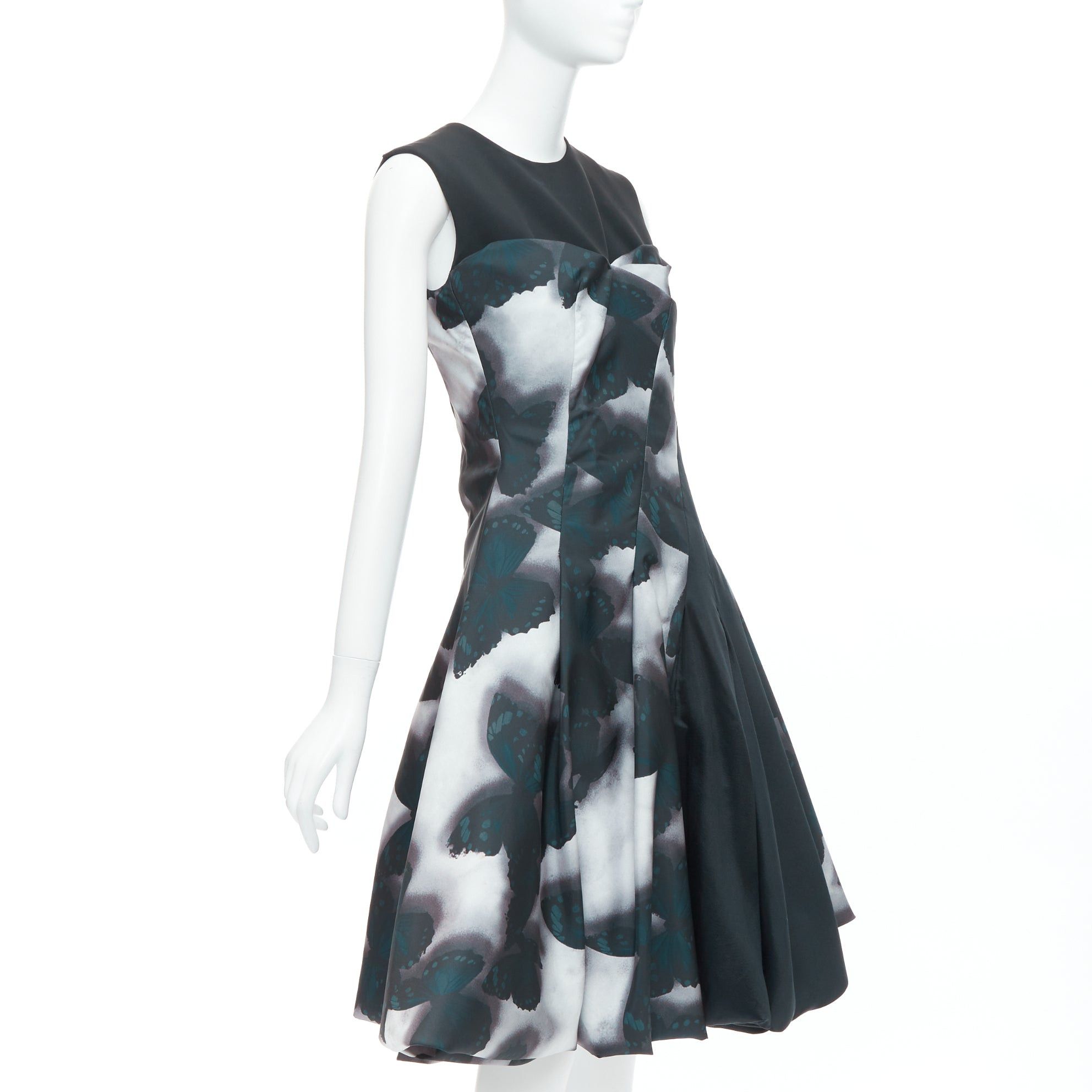 Lanvin LANVIN 2013 Runway grey butterfly panelled cocktail dress FR36 S Jeon Jihyun Size S / US 4 / IT 40 - 3 Thumbnail