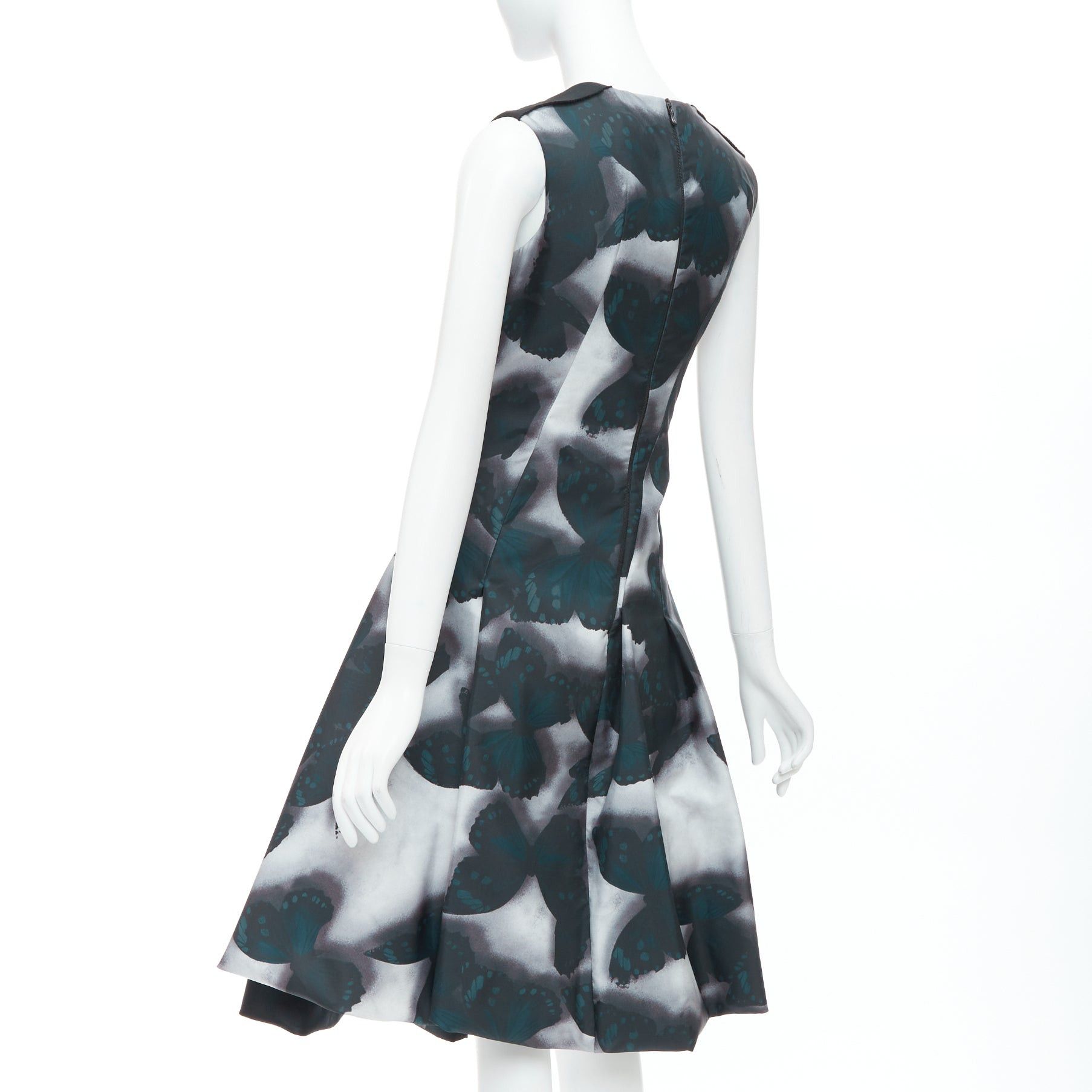 Lanvin LANVIN 2013 Runway grey butterfly panelled cocktail dress FR36 S Jeon Jihyun Size S / US 4 / IT 40 - 6 Thumbnail