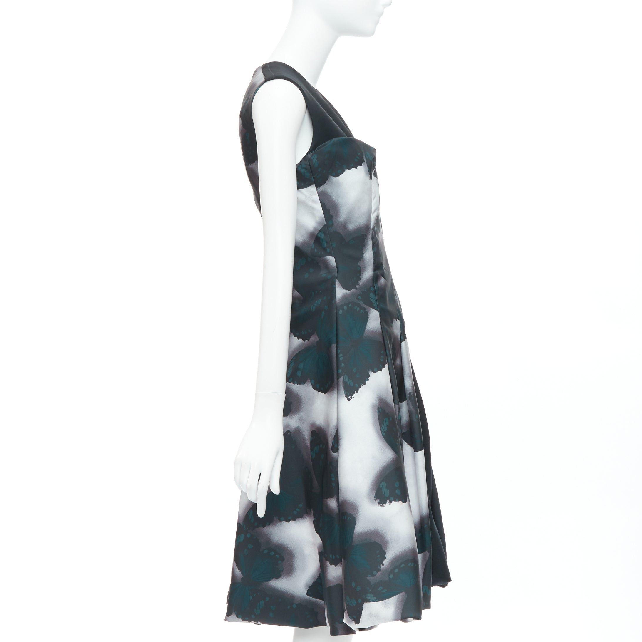 Lanvin LANVIN 2013 Runway grey butterfly panelled cocktail dress FR36 S Jeon Jihyun Size S / US 4 / IT 40 - 4 Thumbnail