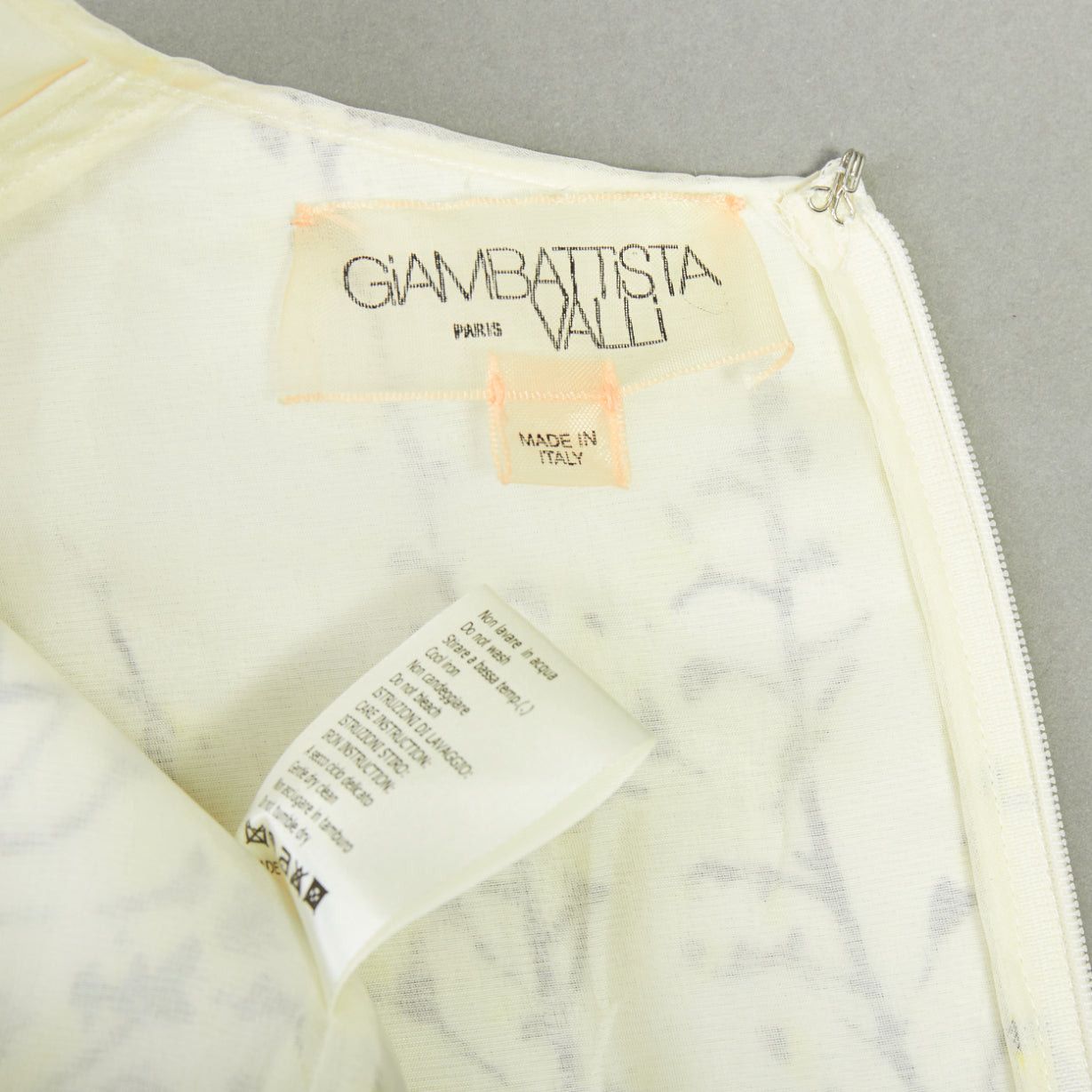 Giambattista Valli GIAMBATTISTA VALLI cream yellow floral jacquard flutter dress IT40 XS Size S / US 4 / IT 40 - 8 Thumbnail