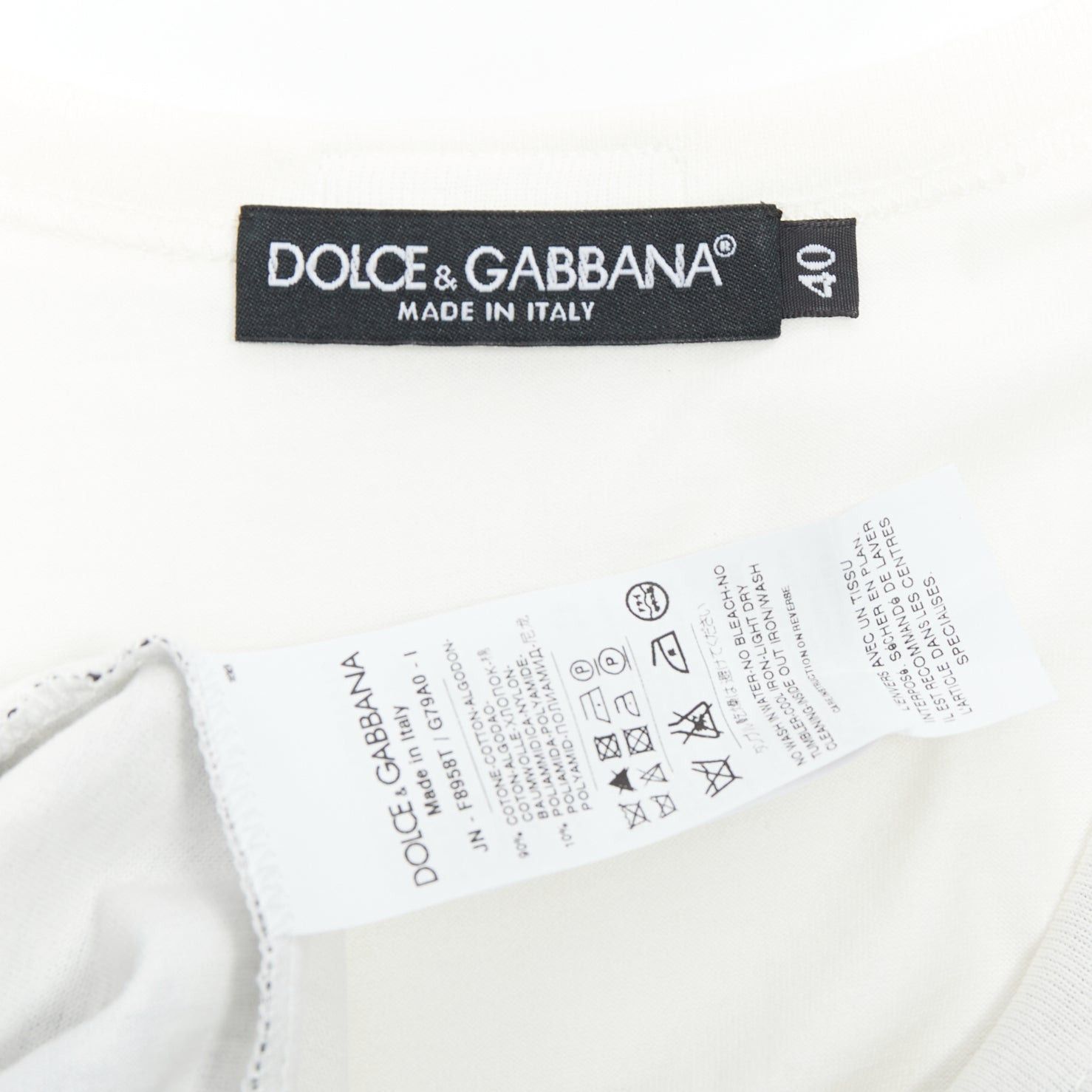 Dolce & Gabbana DOLCE GABBANA black white cotton lace overlay tank top IT40 S Size S / US 4 / IT 40 - 8 Thumbnail