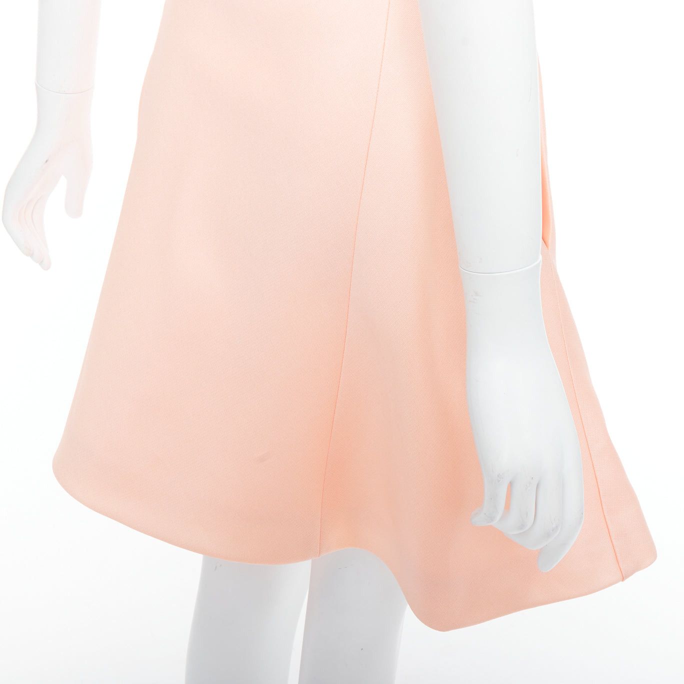 Balenciaga BALENCIAGA 2013 pink 100% silk crepe panelled Aline knee skirt FR38 M Size 28" / US 6 / IT 42 - 7 Thumbnail