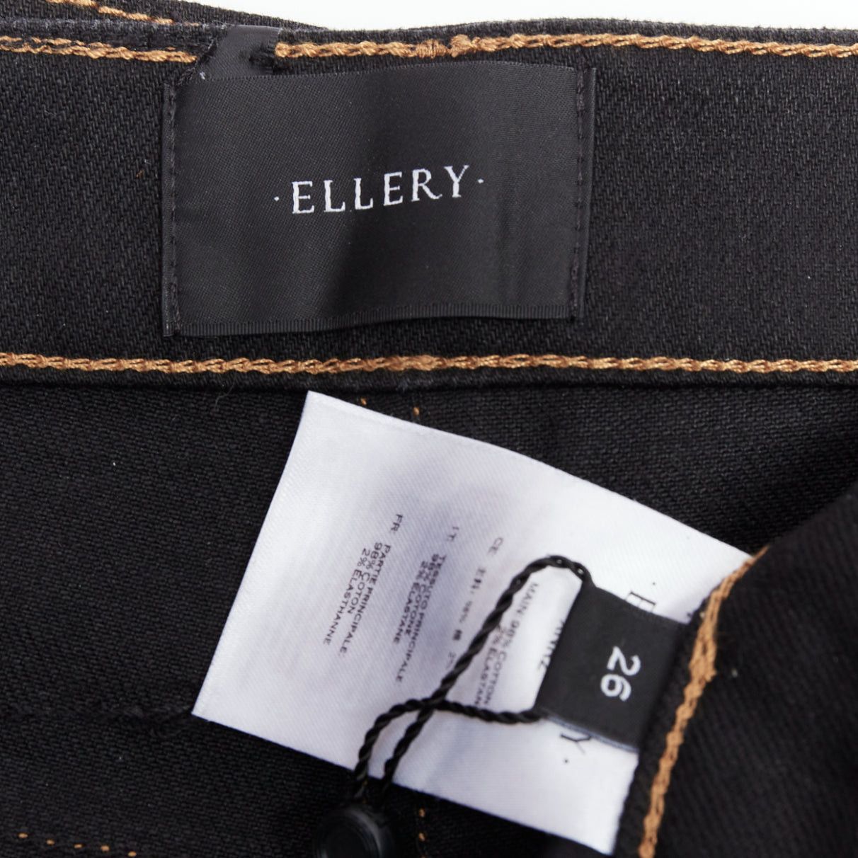 ELLERY ELLERY Presentism Corset blue overstitched crop boot cut jeans 26" Size 26" / US 2 / IT 38 - 8 Thumbnail