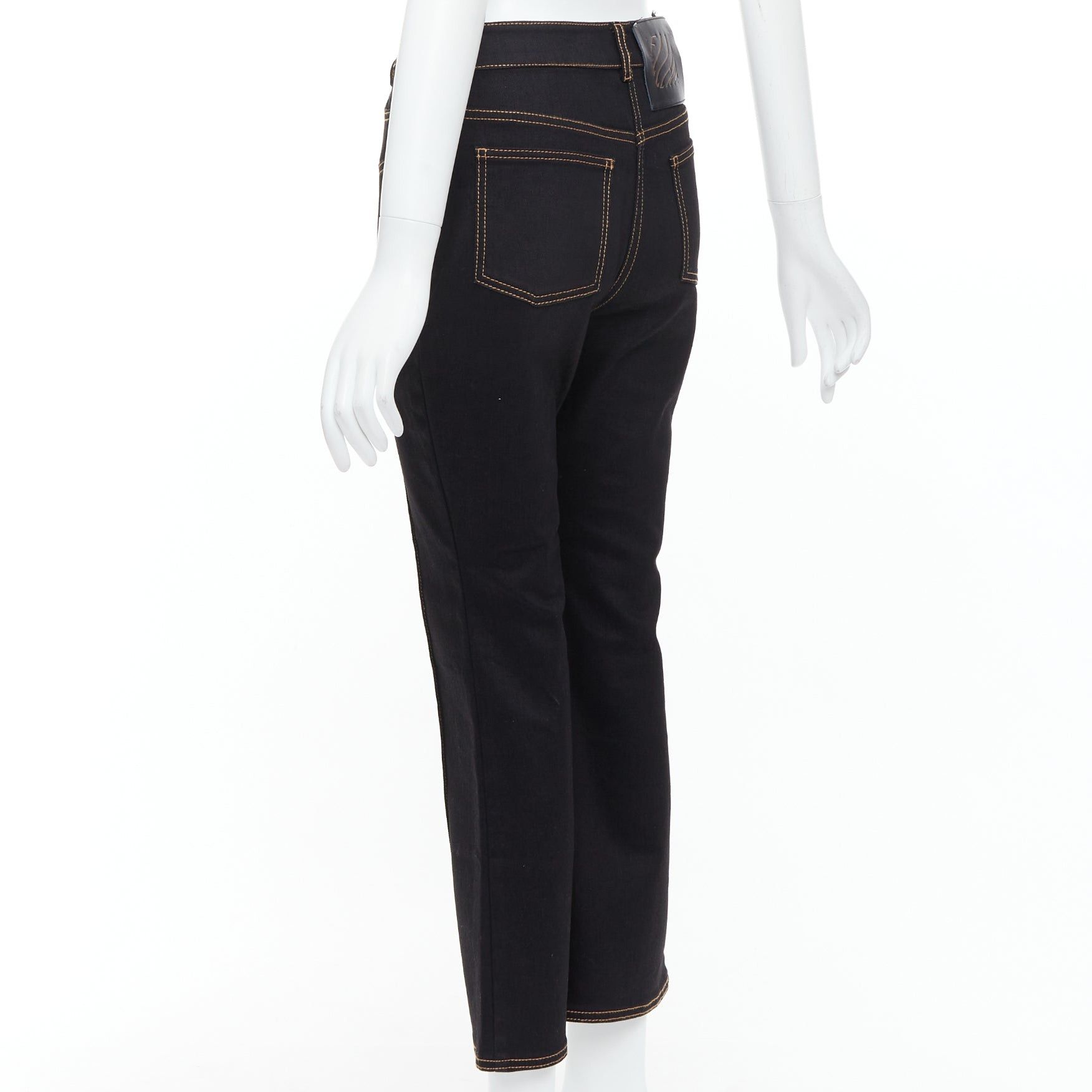 ELLERY ELLERY Presentism Corset blue overstitched crop boot cut jeans 26" Size 26" / US 2 / IT 38 - 6 Thumbnail