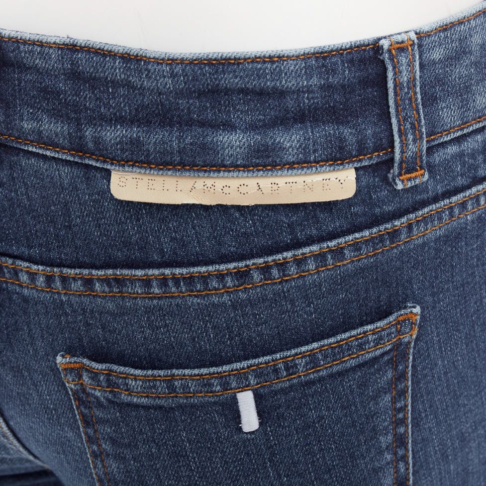 Stella McCartney STELLA MCCARTNEY 2016 brown tiger embroidery blue flare jeans 26" Size 26" / US 2 / IT 38 - 7 Thumbnail