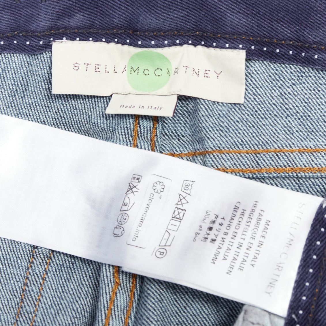 Stella McCartney STELLA MCCARTNEY 2016 brown tiger embroidery blue flare jeans 26" Size 26" / US 2 / IT 38 - 8 Thumbnail