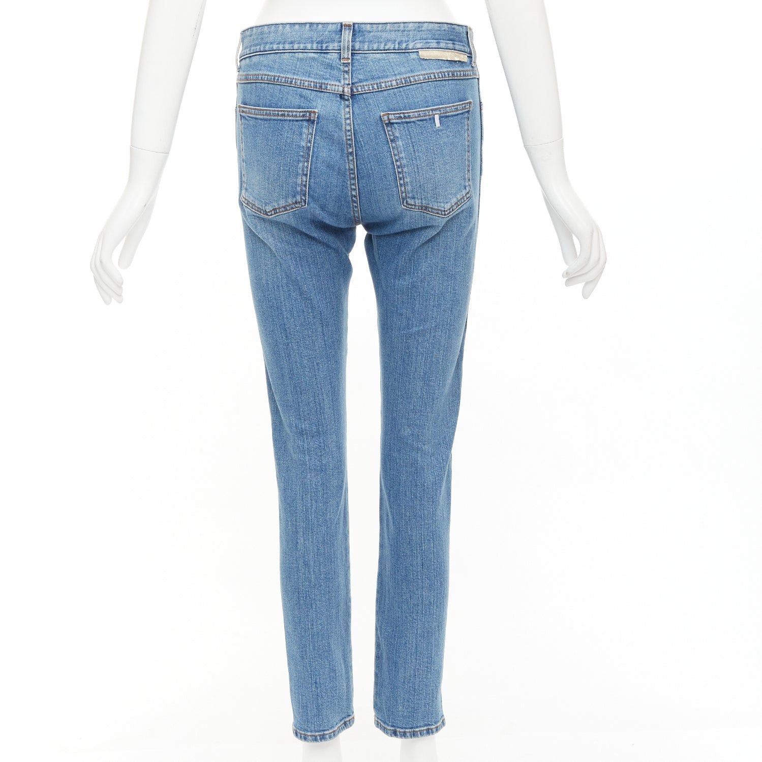 Stella McCartney STELLA MCCARTNEY 2014 red floral leopard applique patch jeans 25" Size 25" / US 0 / IT 36 - 5 Thumbnail