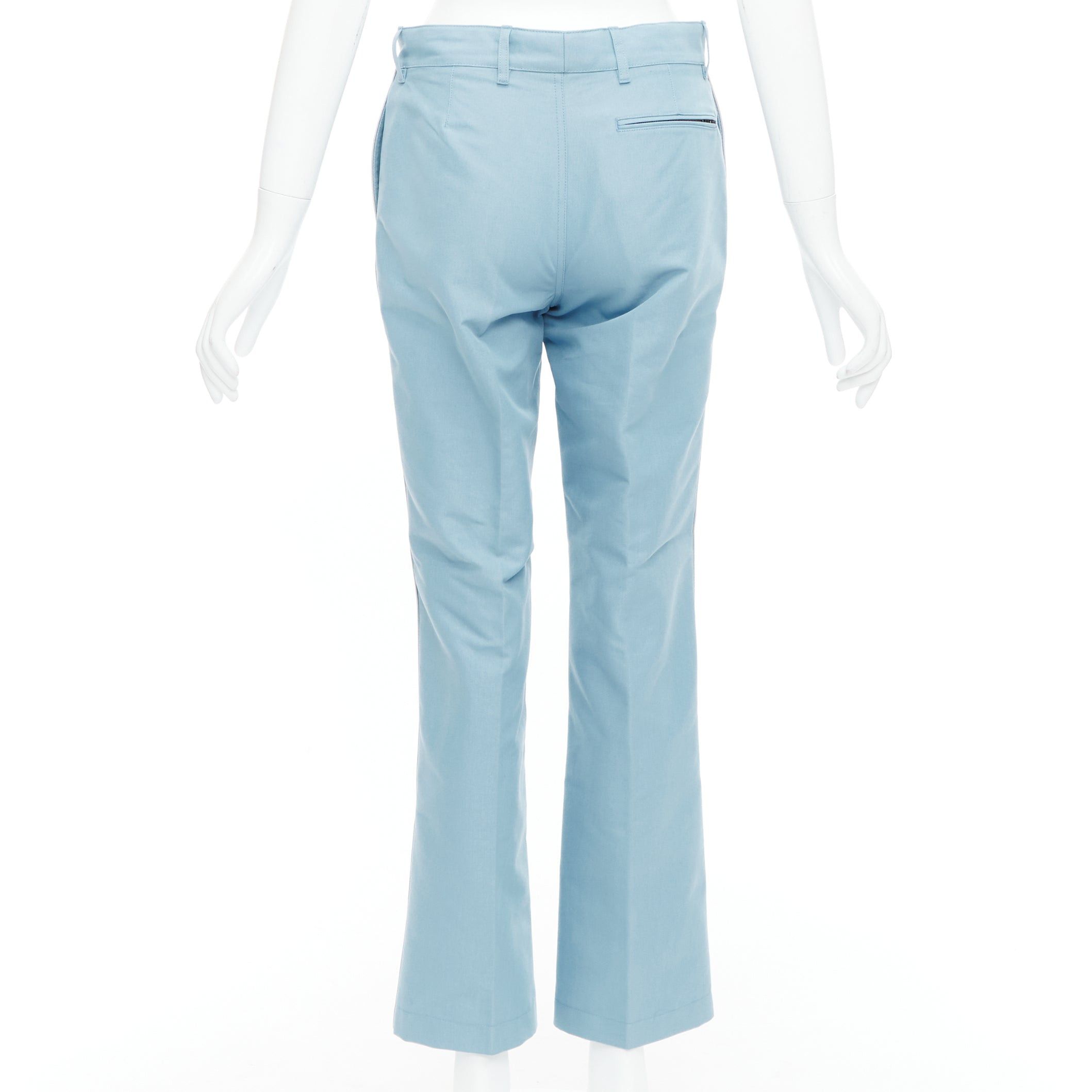 Balenciaga BALENCIAGA Demna 2017 light blue BB rubber logo tapered trousers FR34 XS Size 26" / US 2 / IT 38 - 5 Thumbnail