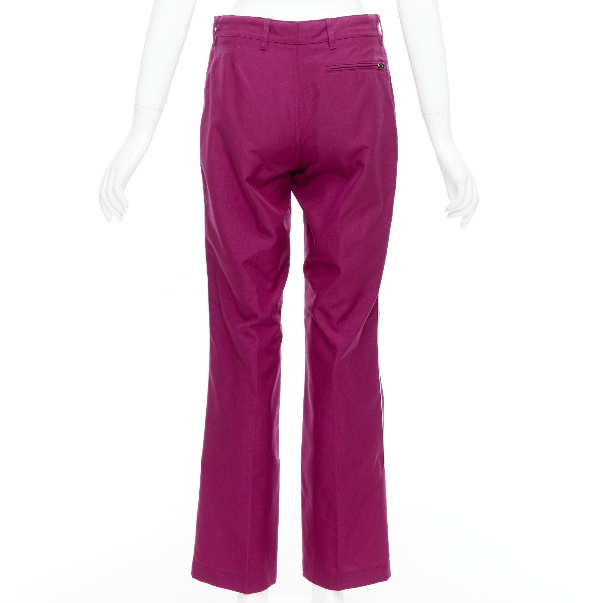 Balenciaga BALENCIAGA Demna 2017 purple BB rubber logo tapered trousers FR34 XS Size 26" / US 2 / IT 38 - 5 Thumbnail