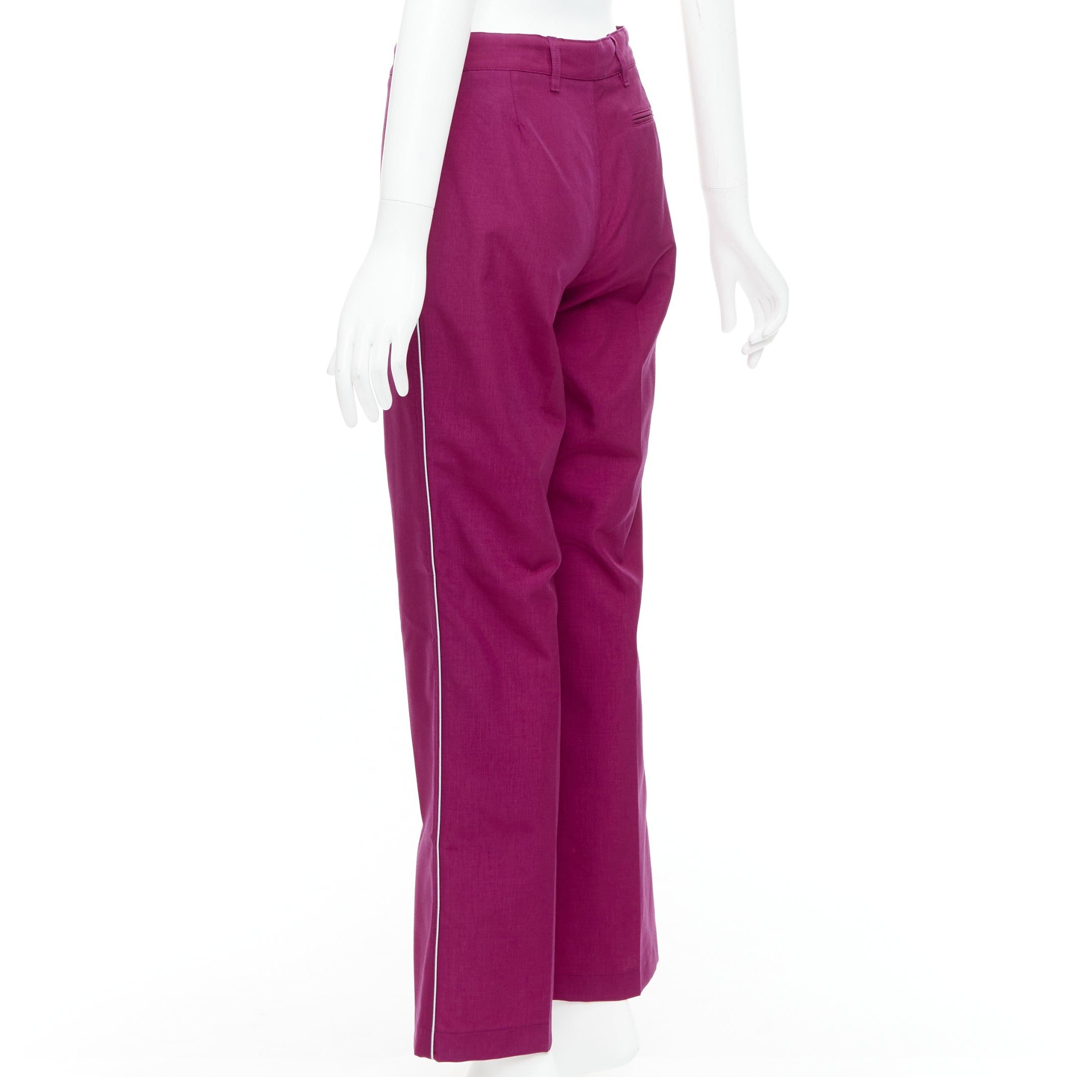 Balenciaga BALENCIAGA Demna 2017 purple BB rubber logo tapered trousers FR34 XS Size 26" / US 2 / IT 38 - 6 Thumbnail