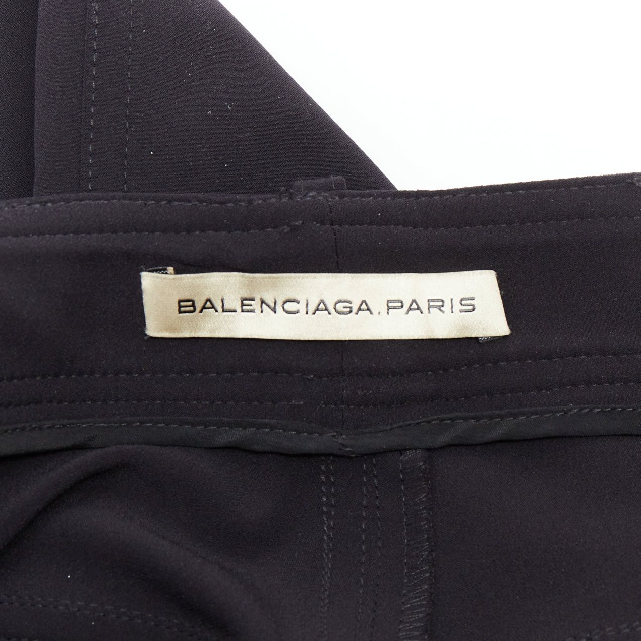 Balenciaga BALENCIAGA Wang black square pockets straight mid trousers FR38 M Size 28" / US 6 / IT 42 - 8 Thumbnail