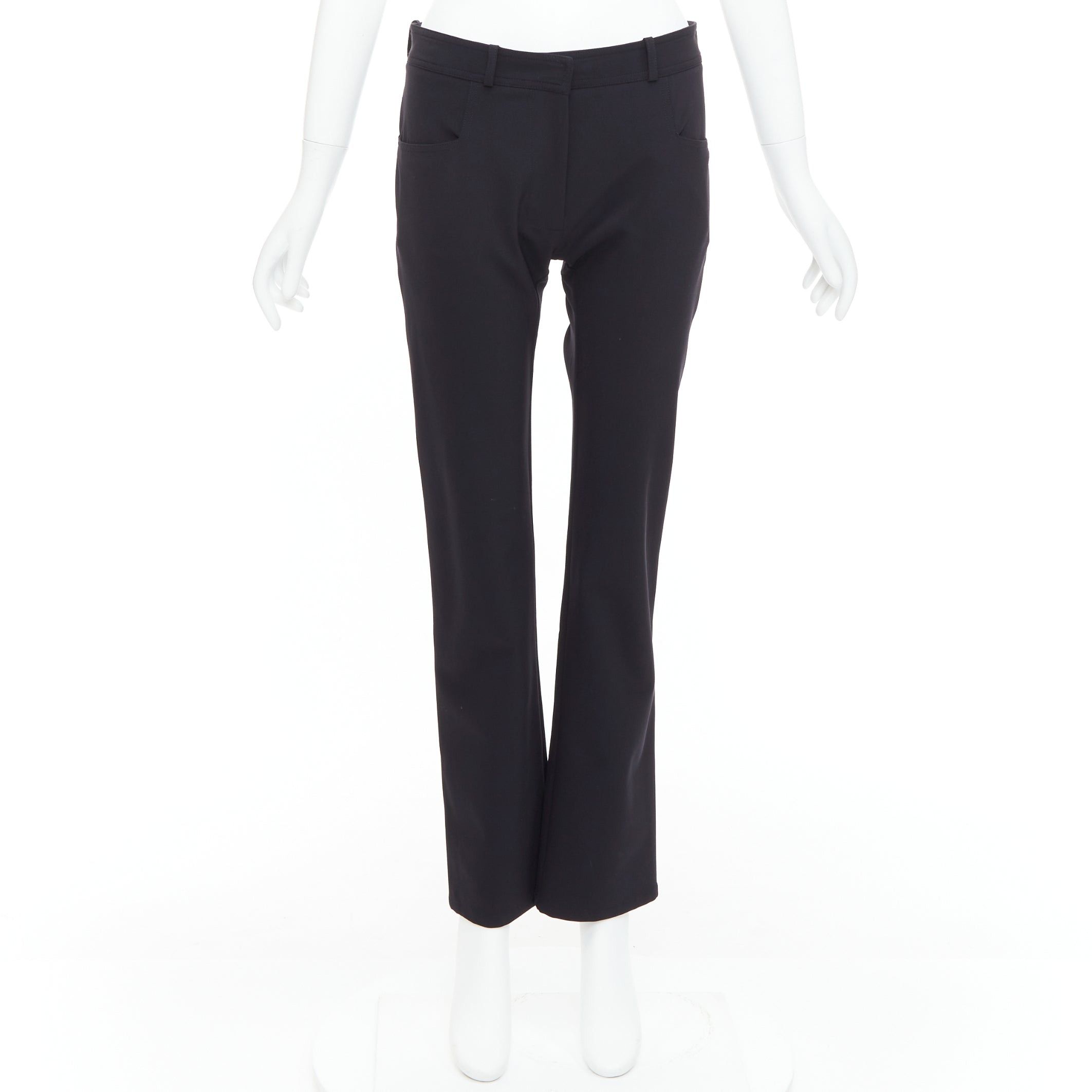 Balenciaga BALENCIAGA Wang black square pockets straight mid trousers FR38 M Size 28" / US 6 / IT 42 - 9 Thumbnail