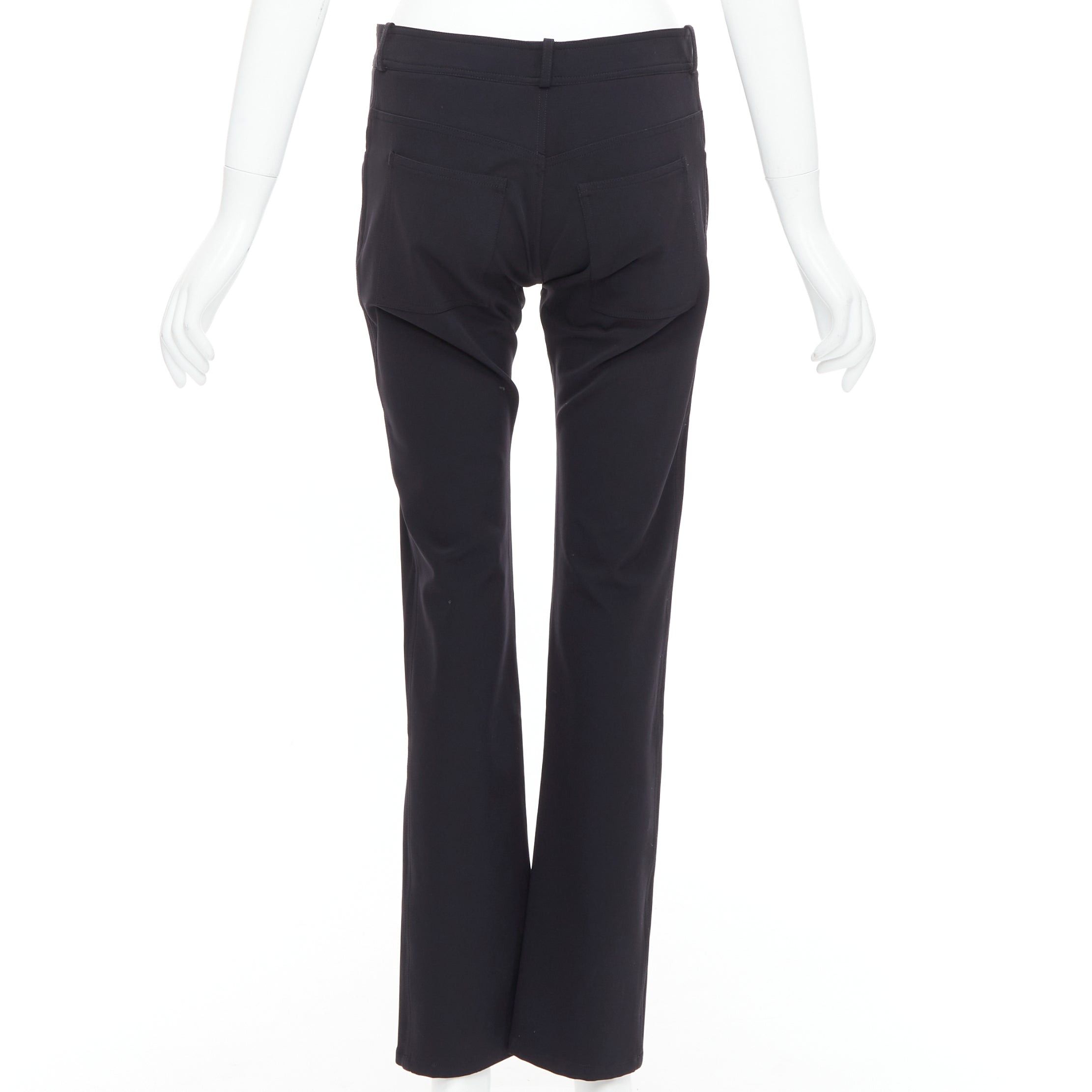 Balenciaga BALENCIAGA Wang black square pockets straight mid trousers FR38 M Size 28" / US 6 / IT 42 - 5 Thumbnail