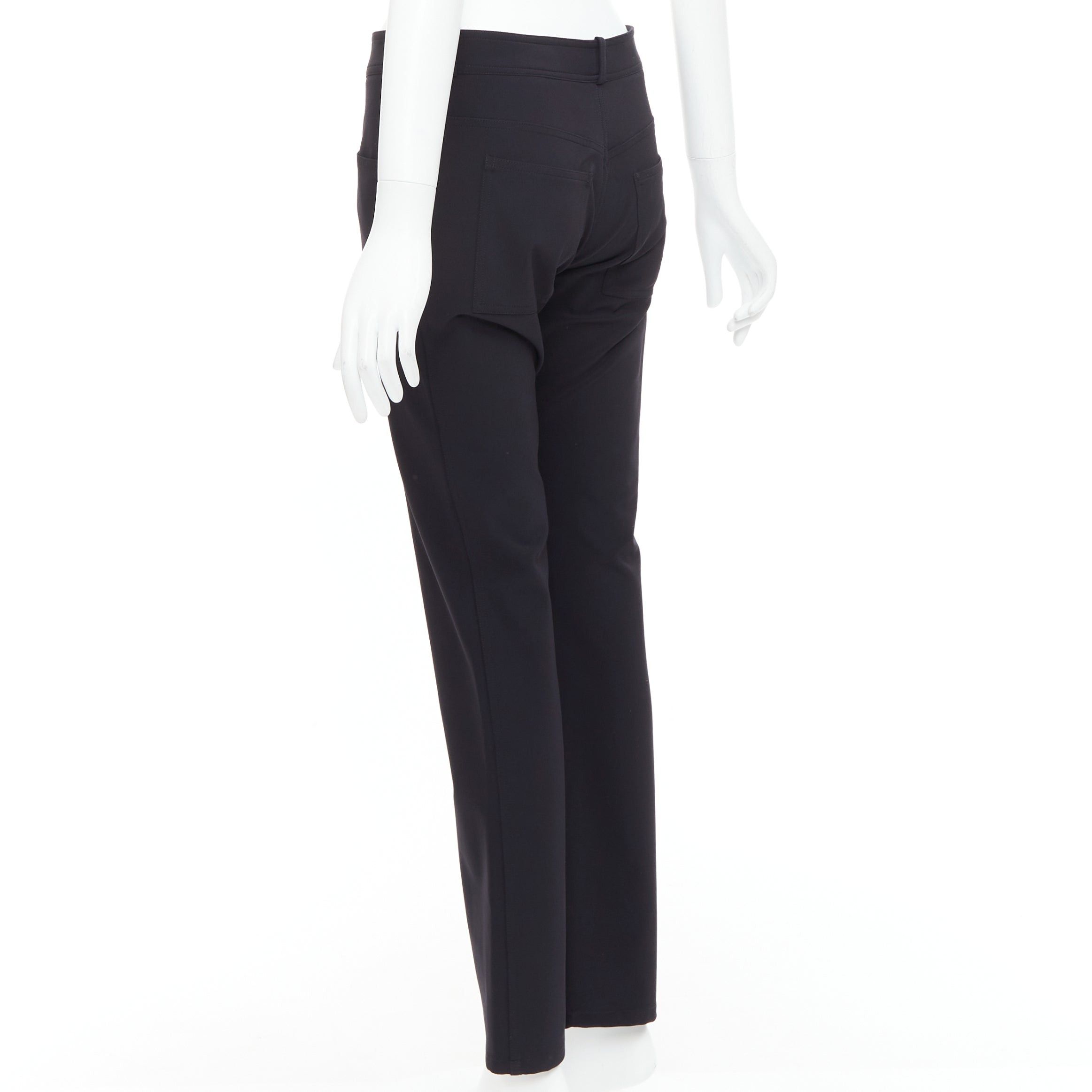 Balenciaga BALENCIAGA Wang black square pockets straight mid trousers FR38 M Size 28" / US 6 / IT 42 - 6 Thumbnail
