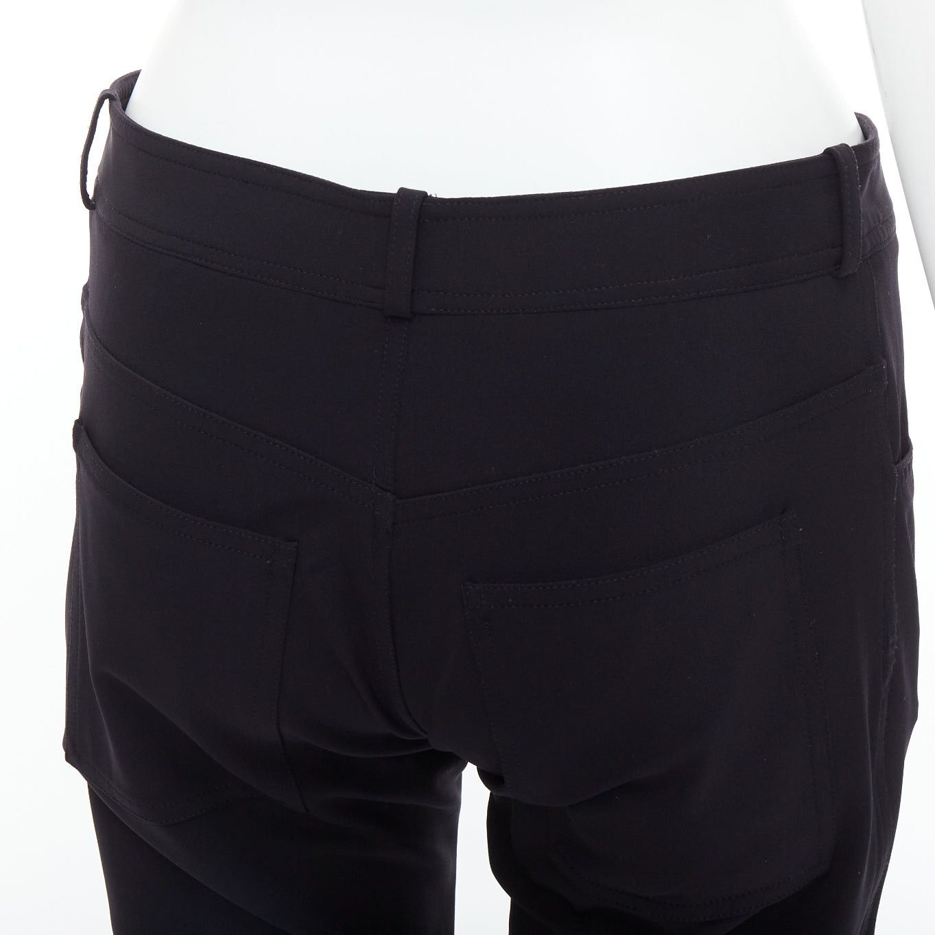 Balenciaga BALENCIAGA Wang black square pockets straight mid trousers FR38 M Size 28" / US 6 / IT 42 - 7 Thumbnail