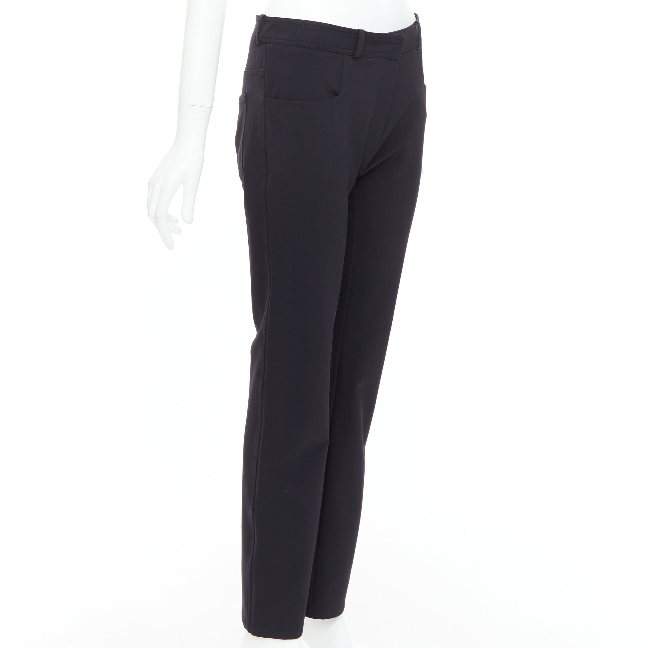 Balenciaga BALENCIAGA Wang black square pockets straight mid trousers FR38 M Size 28" / US 6 / IT 42 - 3 Thumbnail
