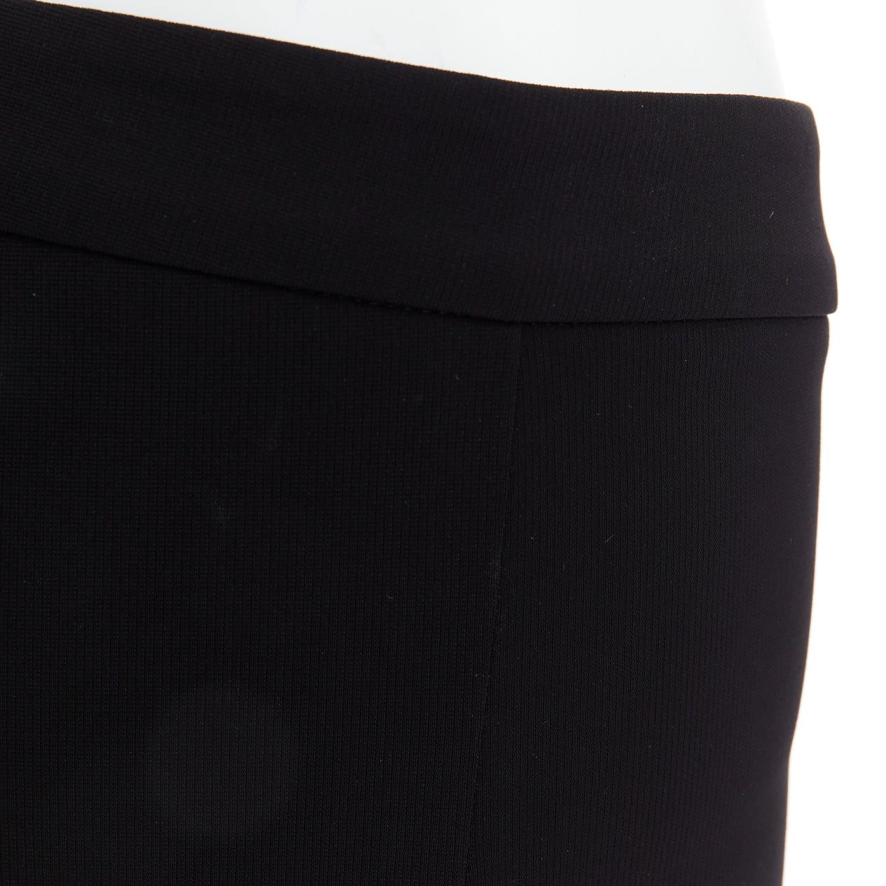 Gucci GUCCI black viscose blend red web cuff tapered pants S Size 27" / US 4 / IT 40 - 8 Thumbnail