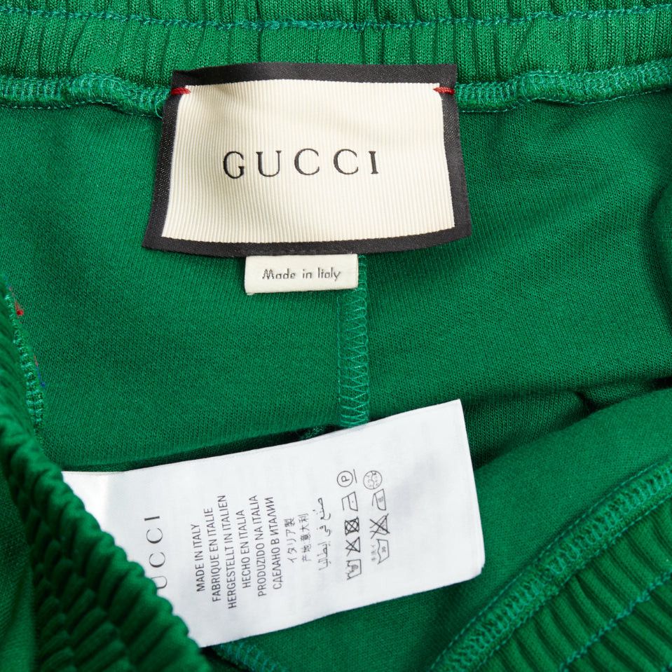 Gucci GUCCI green blue red web trim flared track pants S Size 27" / US 4 / IT 40 - 8 Thumbnail