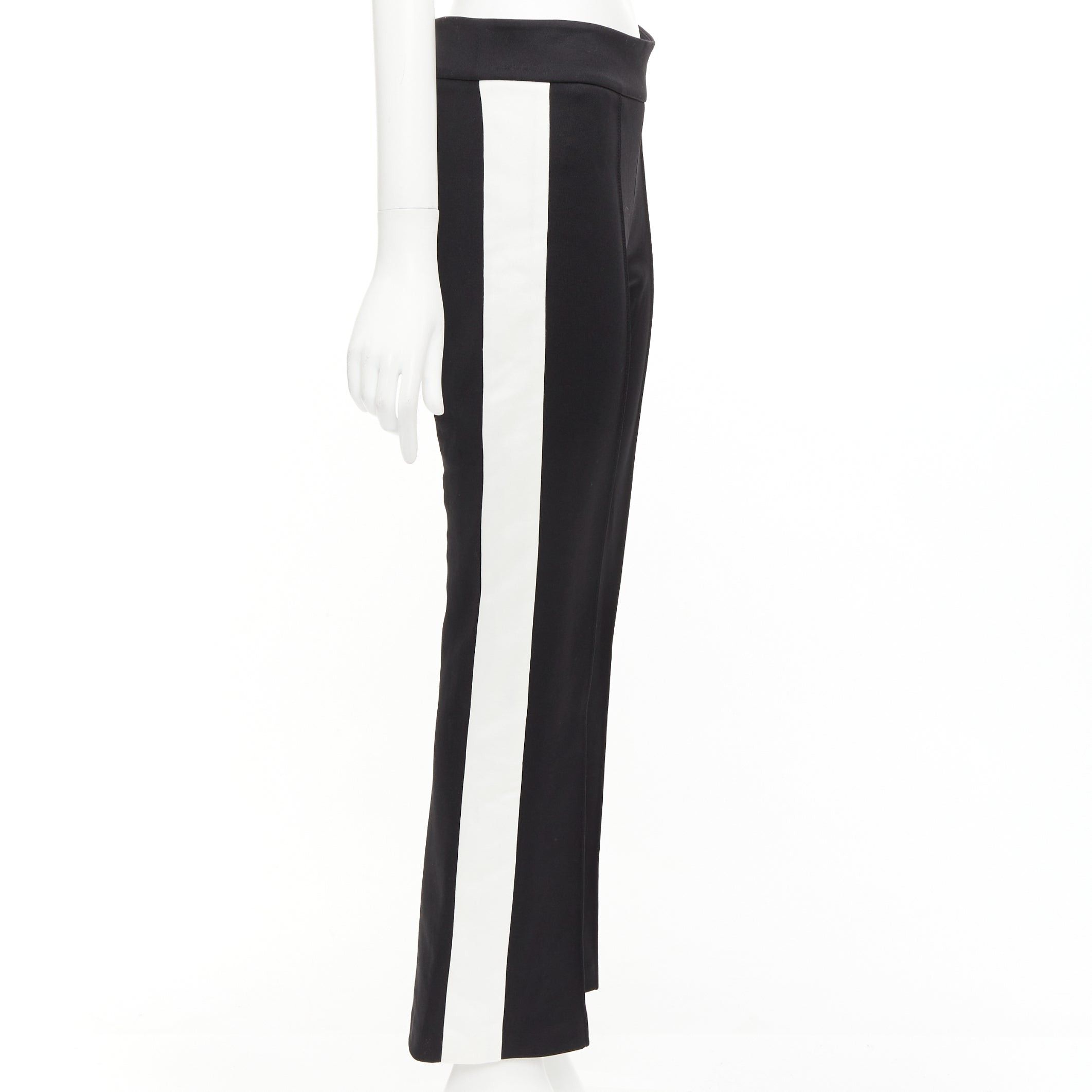 Gucci GUCCI LOVED red embroidered black white cropped flare trousers S Size 27" / US 4 / IT 40 - 4 Thumbnail