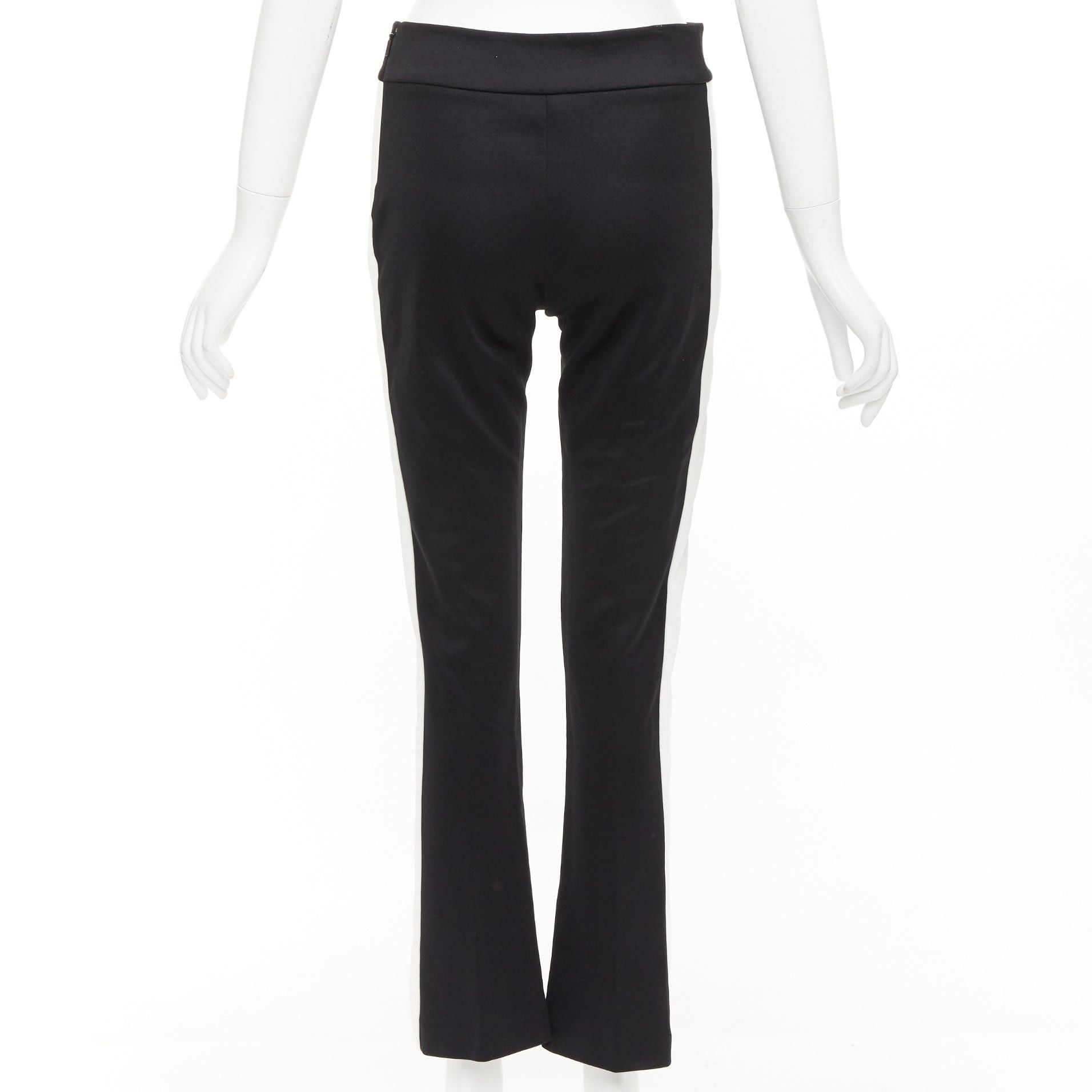 Gucci GUCCI LOVED red embroidered black white cropped flare trousers S Size 27" / US 4 / IT 40 - 5 Thumbnail