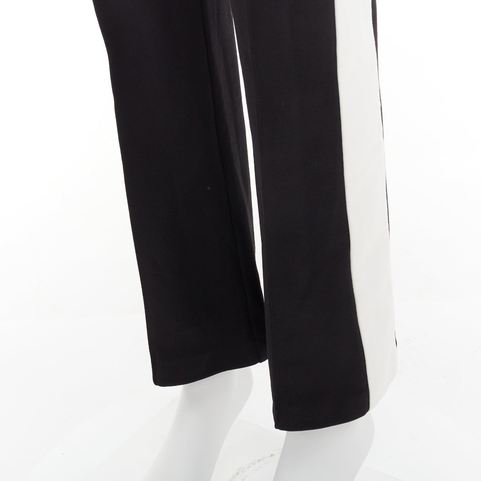 Gucci GUCCI LOVED red embroidered black white cropped flare trousers S Size 27" / US 4 / IT 40 - 7 Thumbnail
